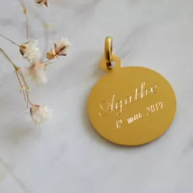 Medaille bapteme Mère du Ciel