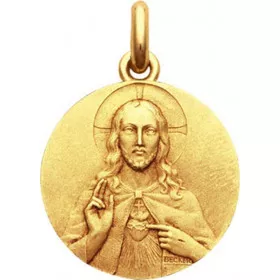 mini medaille bapteme Sacré Coeur