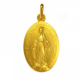 Medaille bapteme Médaille Miraculeuse 9 carats