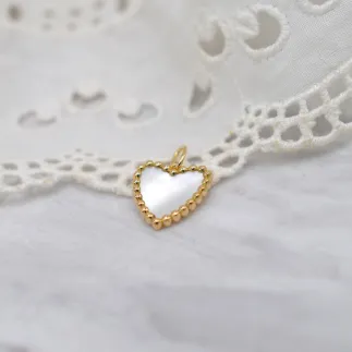 Pendentif Cœur Sacré nacre