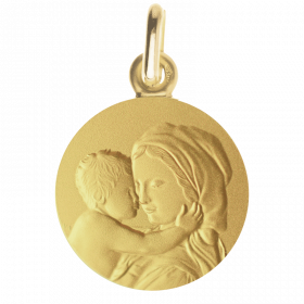 medaille bapteme Marie mère