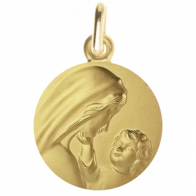 medaille bapteme Regard maternel