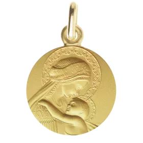 medaille-bapteme-doucemere-9carats-laudate