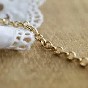 Bracelet maille Jaseron ovale