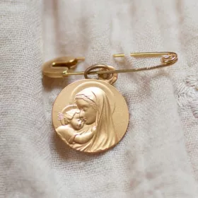 vierge-a-l'enfant-rayonnant-or-18-carats-medaille