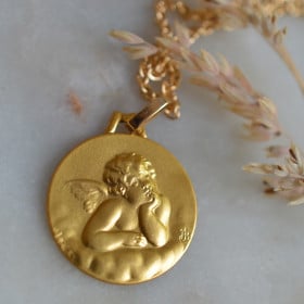 Médaille de baptême Ange de...