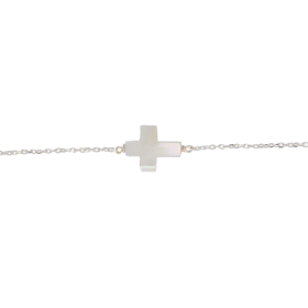 Bracelet croix Nacre