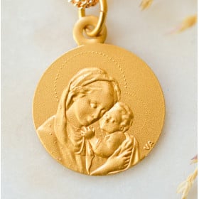 Médaille de baptême Reine des Cieux