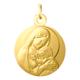 Médaille de baptême Amour Eternel 9 carats
