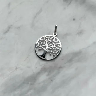 pendentif ajouré arbre de vie argent