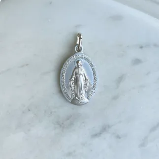 medaille miraculeuse argent laudate