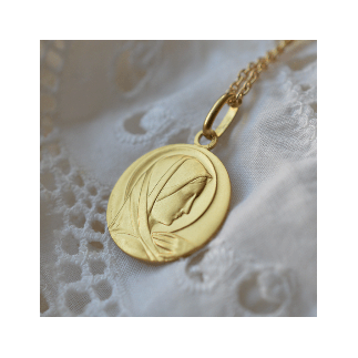 Médaille de baptême Sancta Maria